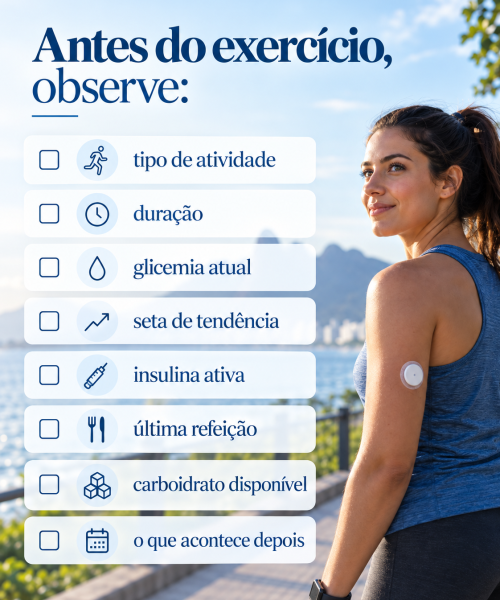 Antes do exercício, observe